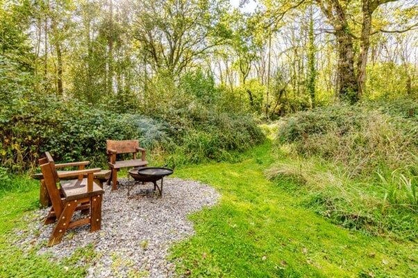 Seating around the fire pit